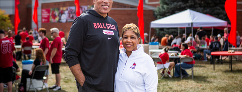 Ball State alumni John Williams and Dr. Damita Williams
