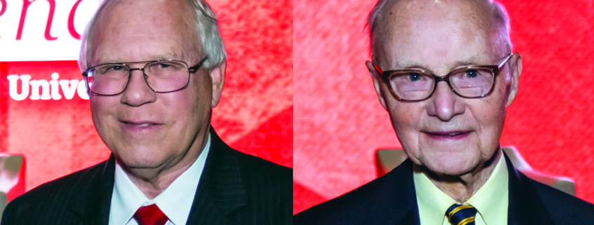 two men on the left is Fauquher and on the right is Anderson