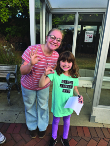 Zora Miller, a sophomore social work major, mentors a Little Buddy.